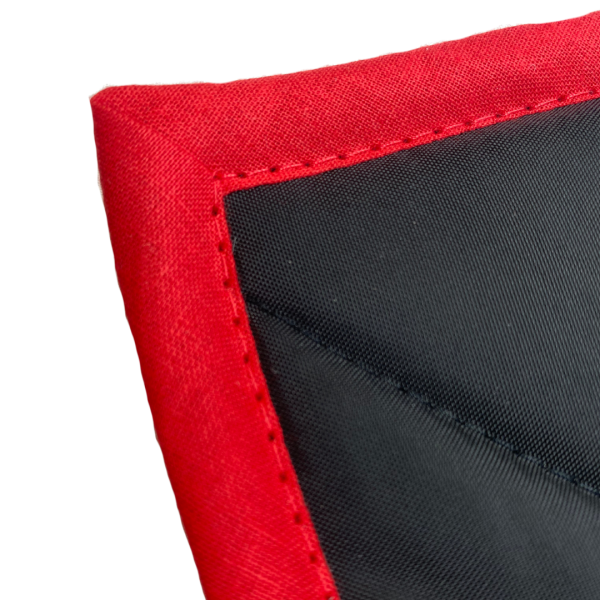 Thermomatte schwarz - Band rot